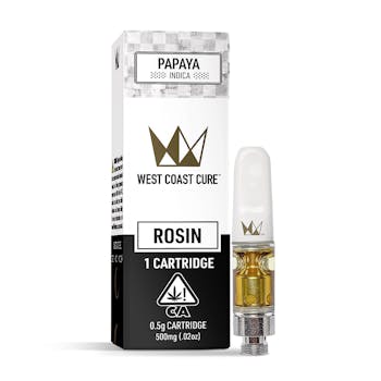 West Coast Cure - .5g Live Rosin Cartridge (Papaya)